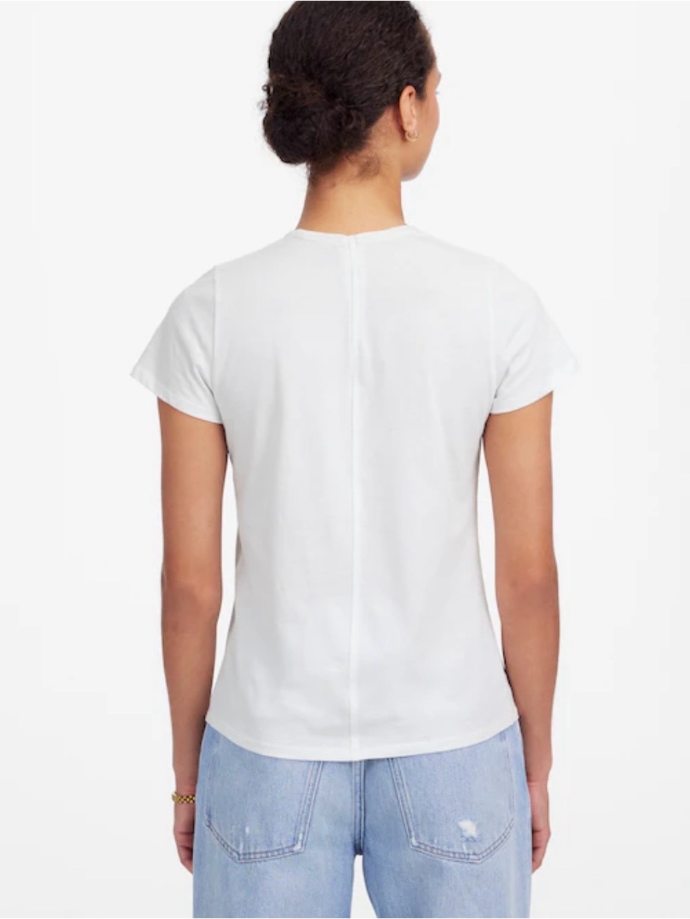 NWT Madewell Essential Slim Fit Tee Shirt- Medium - Picture 2 of 8